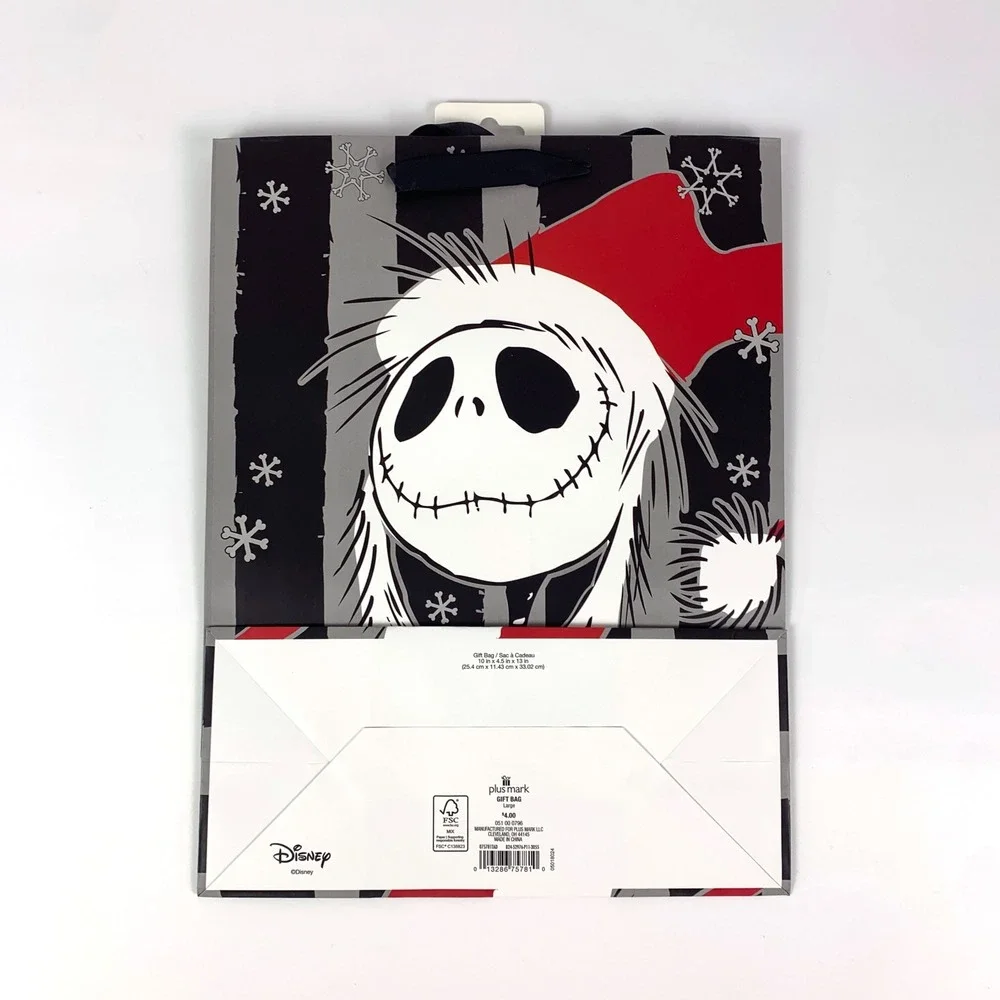 Nightmare Before Christmas NBC Paper Gift Bag & Tag Lot of 2 13x10x4.5